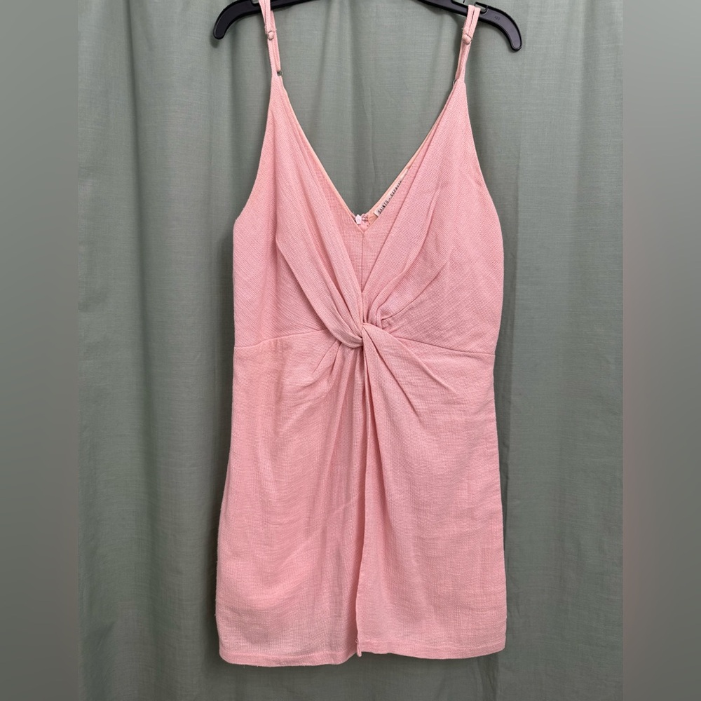 Pink Twist Front Dress / Romper